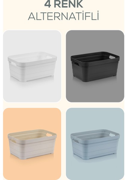 4'lü 8,2 Litre Saklama Kutusu Antrasit modelleri