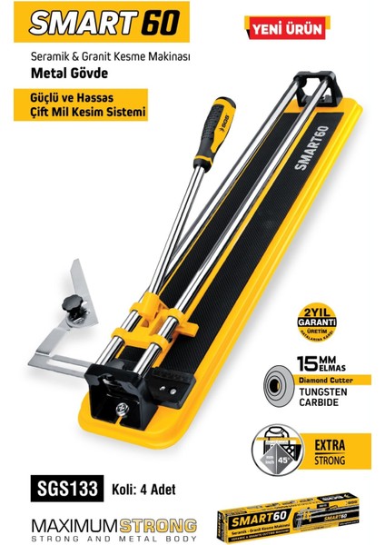 SGS133 - Smart 60 cm Seramik Granit Kesme Makinası fiyatları