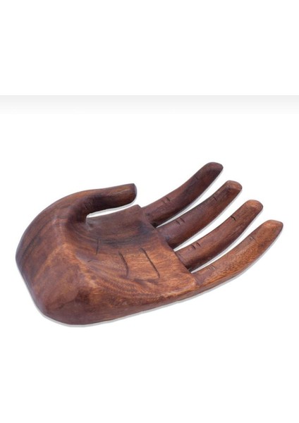 El Yapımı Ahşap Dekoratif Sunumluk ve Anahtarlık Seti, Kahverengi fiyatları