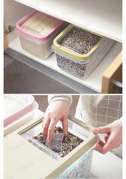 2'li Renkli 5l Tablet Deterjan Saklama Kutusu Şeffaf Sürgülü Kapak modelleri