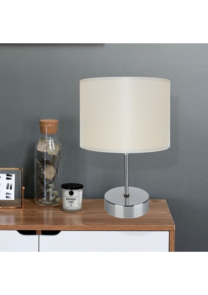 Turuncu Krom Abajur Krem Finli Şapka, Şık ve Modern Tasarım.