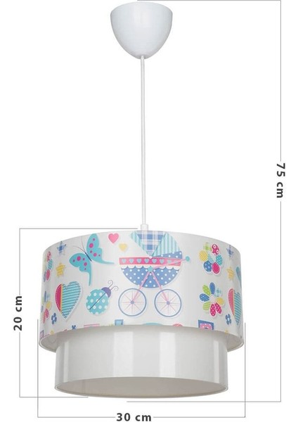 Mavi Bebek Çocuk Oda Sarkıtı, Şık ve Güzel Aydınlatma Asma Parçası fırsatları