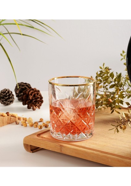 Şık Çok Renkli 420 cc 4'lü Meşrubat Bardağı Seti