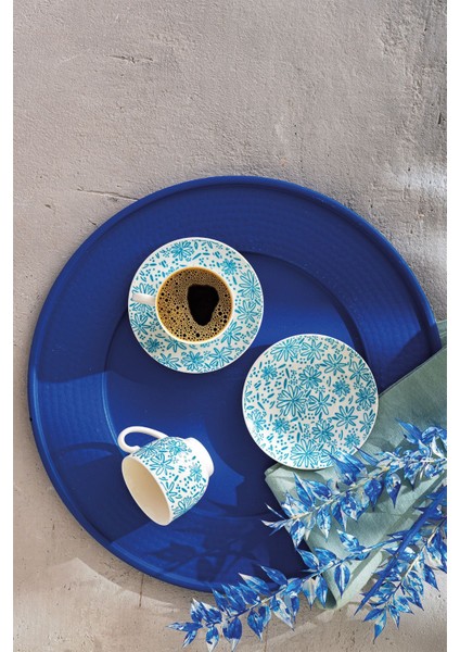 Mavi 2 Kişilik Seramik Kahve Fincanı Takımı 90 Ml, Şık ve Kullanışlı Tasarım fırsatları