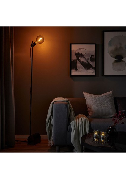 Siyah Yer ve Okuma Lambası, 153 cm Uzunluk, Şık ve Kullanışlı Tasarım modelleri