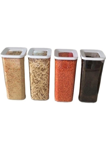 Vakumlu Kristal Mika Saklama Kabı 3'lü, 1700 Ml, Şık ve Pratik Mutfak Düzeni Sağlar.