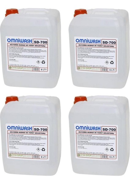 SD- 700 Hijyenik Paspas ve Yüzey Solüsyonu 5000 ml 4 Adet