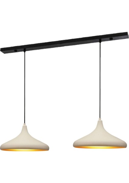 Beyaz Sarkıt Lamba Çiftli Set, Modern ve Şık Aydınlatma, Oturma ve Yemek Alanları Için fırsatları