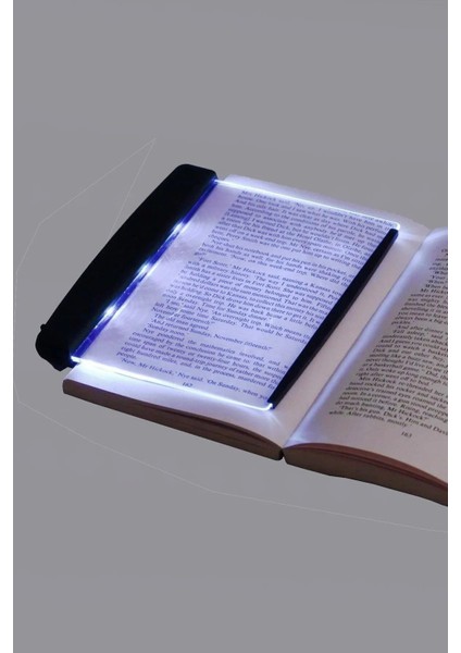 Siyah LED Panel Okuma Işığı, Kitap ve Çalışma Alanları Için Şık ve Pratik Aydınlatma