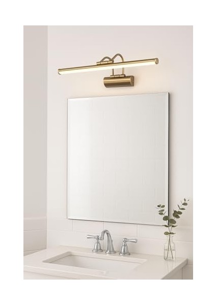 Eskitme Flüt Duvar Apliği - 35CM 6W LED 3200K Gün Işığı - Banyo, Ayna, Resim, Tablo, Çerçeve Üstü Dekoratif Aydınlatma Lambası - 220V, IP20, Metal Gövde fiyatları