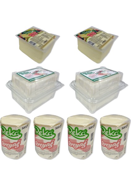 2 Kg Tereyağ-1 Kg Taze Kaşar-1,4 Kg Klasik Beyaz Peynir Paket