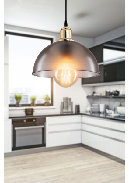 Buzlu Füme Küre Sarkıt Avize, Modern ve Şık Aydınlatma Parçası fiyatları