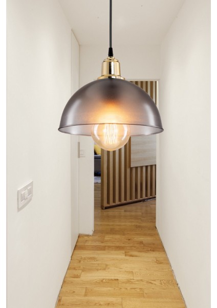 Buzlu Füme Küre Sarkıt Avize, Modern ve Şık Aydınlatma Parçası fırsatları