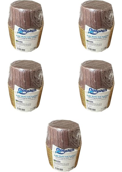 Renkli Muffin Kağıt Kalıbı, 25 Adet, 5 Paket, Kek ve Cupcake Için Mükemmel Seçim