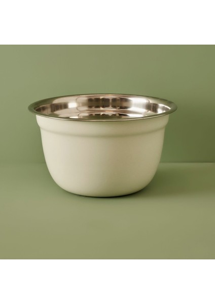 Beyaz Çelik Kase 3200 Cc, Dayanıklı ve Şık Mutfak Gereçleri