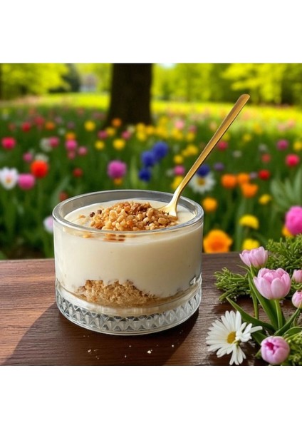 6'lı Cam Çizgili Tatlı ve Çerez Kasesi, 9cm, Beyaz, Şık ve Kullanışlı Tasarım fiyatları