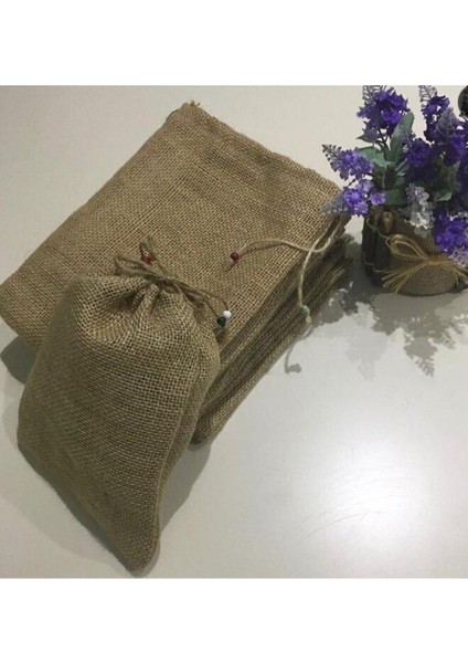 5 Adet Orta Boy Renkli Jüt Bakliyat Kesesi Seti fiyatları