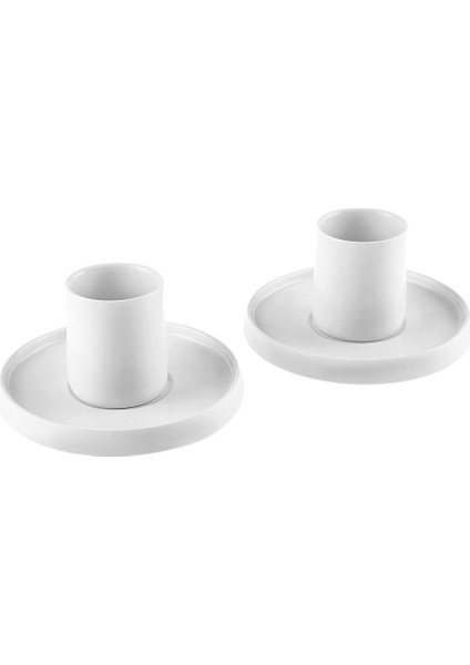Beyaz 2 Kişilik Kahve Fincan Takımı, 80 Ml, Şık ve Kullanışlı Tasarım