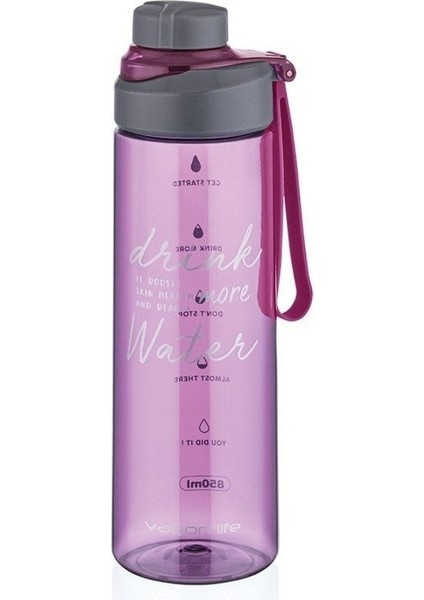 Pembe Tritan Matara 850 Ml, Şık ve Hafif Seyahat Için Mükemmel Seçenek