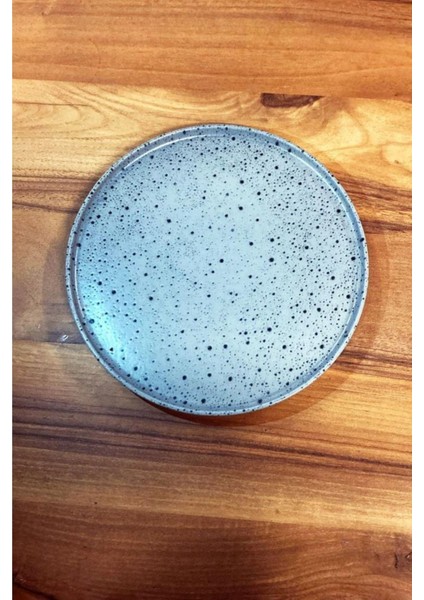 Mavi 3'lü Servis Pasta Sunum Tabağı Seti