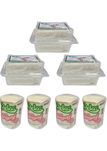 2 Kg Katkısız Doğal Tereyağ - 2,1 Kg Klasik Beyaz Peynir