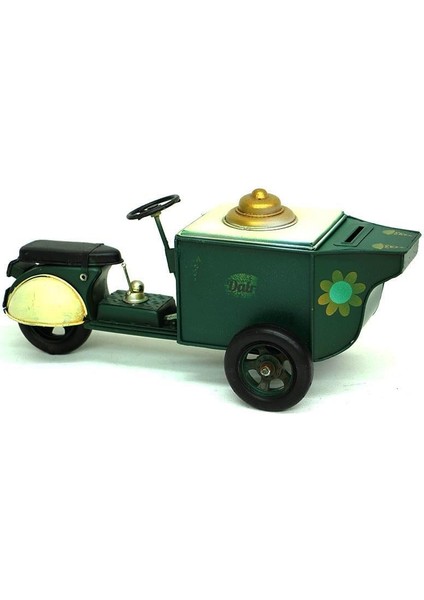 Dekoratif Metal Dondurma Arabası Biblo Ev Ofis Hediyelik