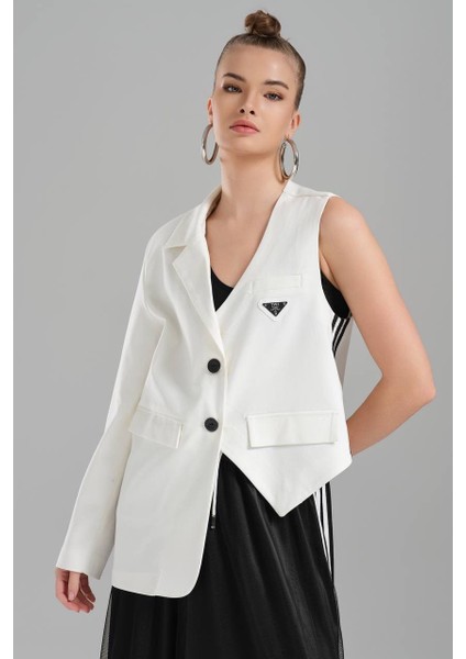 Özel Tasarım Beyaz Ceket