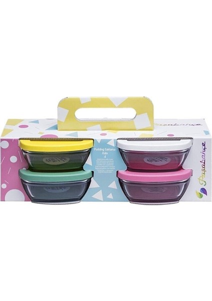 Beyaz 4'lü Plastik Saklama Kabı, Pratik ve Şık Mutfak Gereçleri