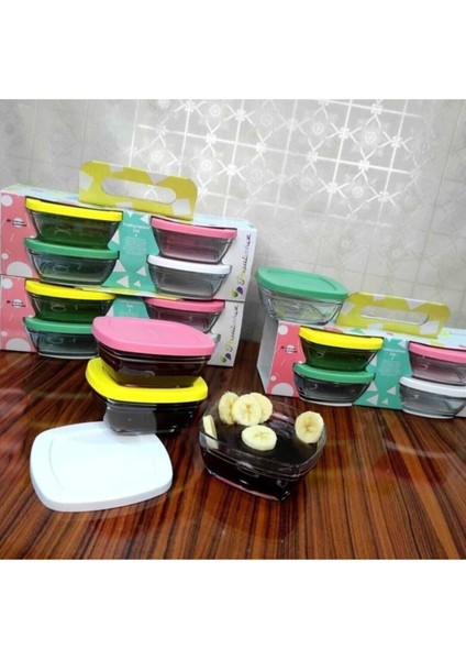 Beyaz 4'lü Plastik Saklama Kabı, Pratik ve Şık Mutfak Gereçleri