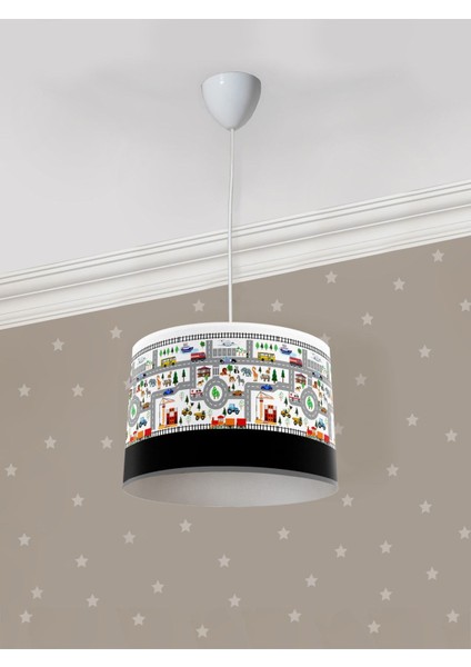 Çocuk Odası Için Şık ve Eğitici Siyah Sarkıt Avize, Modern Tasarım