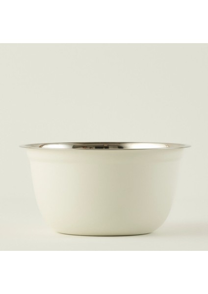 Beyaz Giza Çelik Kase 4800 Cc, Dayanıklı ve Şık Mutfak Gereçleri