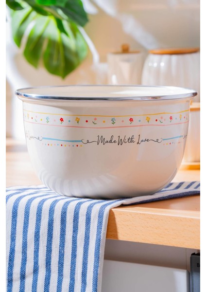 Renkli Emaye Karıştırma Kabı - 22 Cm, Şık ve Kullanışlı, Sıcacık Tasarım fiyatları