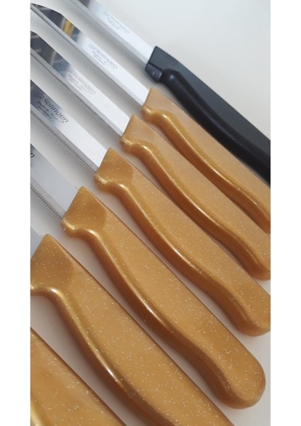 Gri Meyve Bıçağı ve Doğrama Seti, Topuz Saplı Yan Soyacak, Mikro Tırtıklı Kesim fiyatları