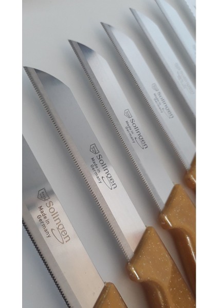 Gri Meyve Bıçağı ve Doğrama Seti, Topuz Saplı Yan Soyacak, Mikro Tırtıklı Kesim modelleri