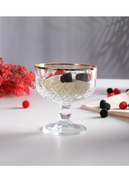 Altın Tonlu 4'lü Ayaklı Dondurmalık Seti, Şık ve Kullanışlı Tasarım fiyatları