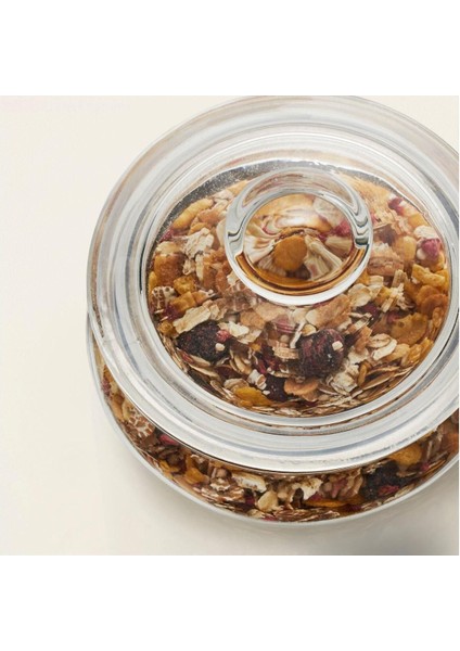 Şeffaf 1,8 Litre Vakumlu Cam Kapaklı Kavanoz, Turuncu Renkli, Pratik ve Şık Kullanım fiyatları