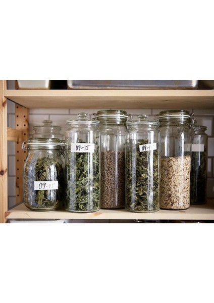 Şeffaf 1,8 Litre Vakumlu Cam Kapaklı Kavanoz, Turuncu Renkli, Pratik ve Şık Kullanım