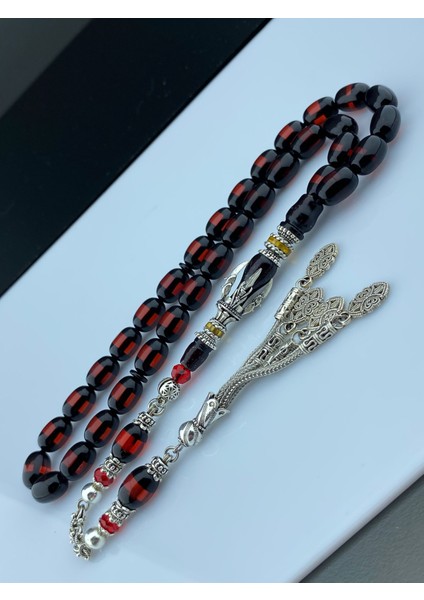 Imame Pençe Nakkaşlı Sürmeli Toz Kehribar