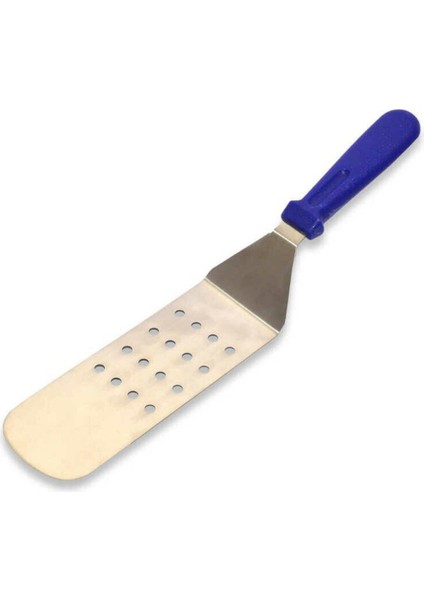 Delikli Izgara Spatulası, 25X7,5 Cm, Kullanışlı ve Dayanıklı Beyaz Renkli Ürün