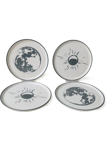 Renkli Nordic Pasta Tabağı, 22 Cm, 4'lü Set, Şık ve Kullanışlı Yemek Takımı. fırsatları