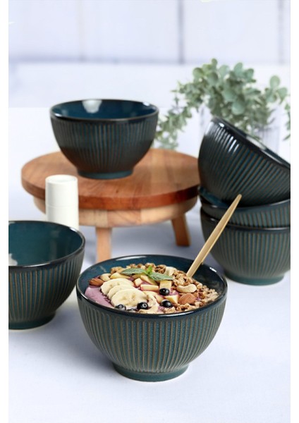 Çok Renkli 15 cm Kase Seti, 6 Adet, Şık ve Kullanışlı Ev ve Mutfak Aksesuarı