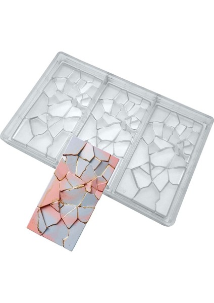 Çok Renkli Polikarbon Tablet Çikolata Kalıbı, 80 Gr, Kaliteli ve Şık Tasarım