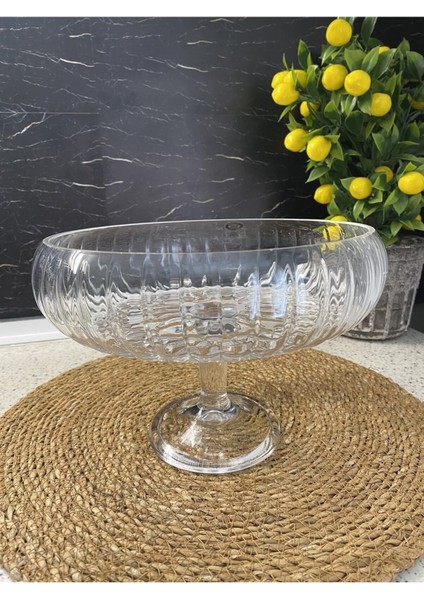 Turuncu Cam Ayaklı Meyvelik ve Sunum Kasesi, Çok Amaçlı Servis Tabağı modelleri