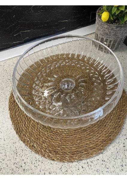 Turuncu Cam Ayaklı Meyvelik ve Sunum Kasesi, Çok Amaçlı Servis Tabağı fırsatları