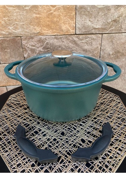 Yeşil Alüminyum Döküm 20 cm Derin Tencere, Sağlam ve Şık Tasarım fırsatları