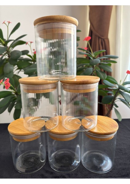 6 Adet Vakumlu Kapaklı Cam Kavanoz, Baharatlık, 210 Ml, Kahverengi fırsatları