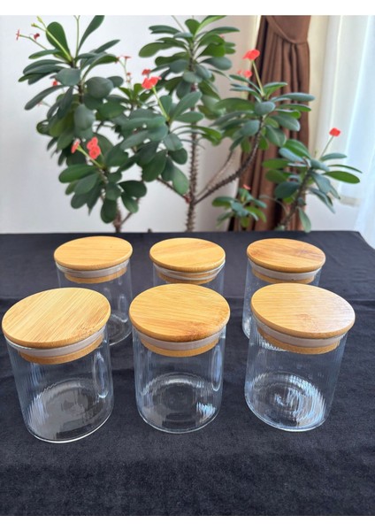 6 Adet Vakumlu Kapaklı Cam Kavanoz, Baharatlık, 210 Ml, Kahverengi indirimleri