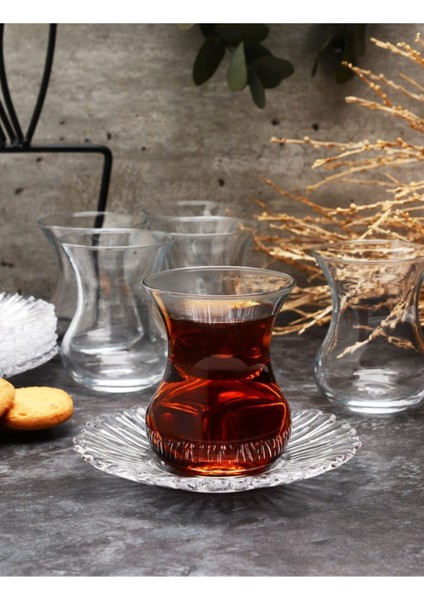 Turuncu 12 Parça Çay Seti, Şık ve Zarif Tasarım, Evinize Şıklık Katar modelleri