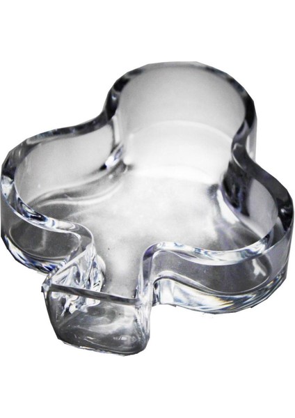 El Yapımı Kristal Kase, Iskelet Sinek Model, Beyaz, Şık ve Zarif Tasarım