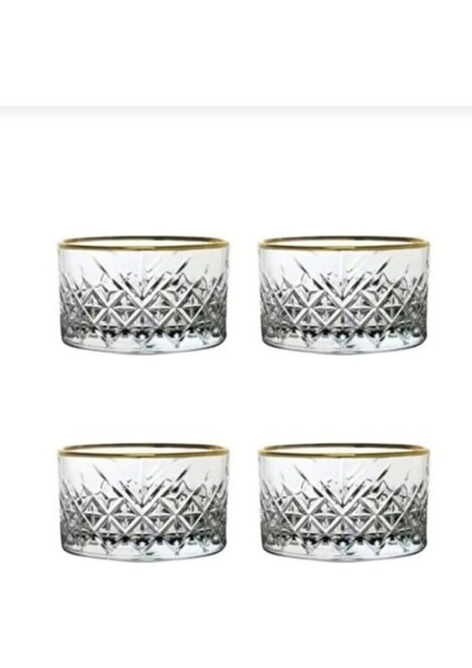 Altın Dokunuşlu Turuncu 4'lü Kase Seti, 9 Cm, Şık ve Kullanışlı Tasarım fiyatları